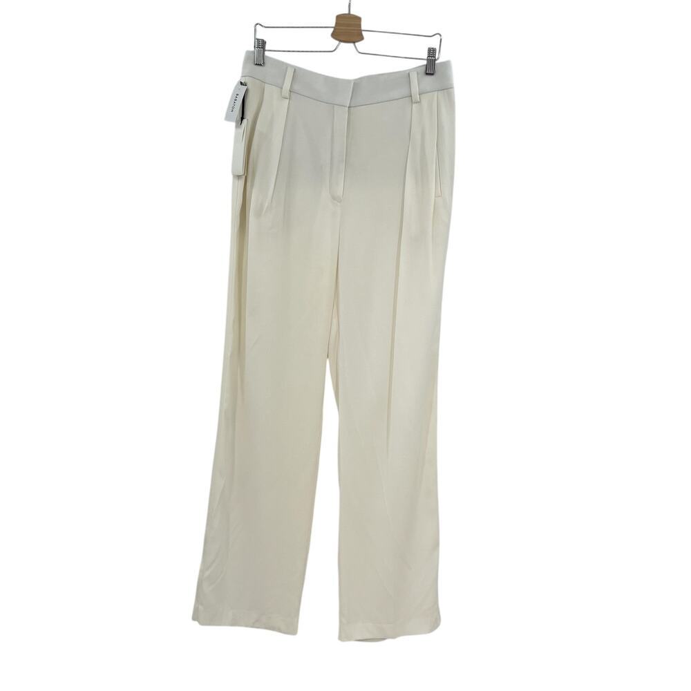 Aritzia Babaton 1-01 Giselle Boy Trouser Dress Pants White Cream Size 12